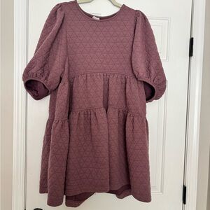 a new day Quilted Mauve Dress